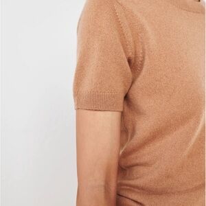 100% Cashmere Short Sleeved Sweater